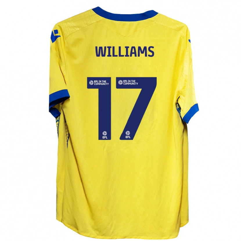 Danxen Mujer Camiseta Jaden Williams #17 Amarillo Azul 2ª Equipación 2025/26 La Camisa México