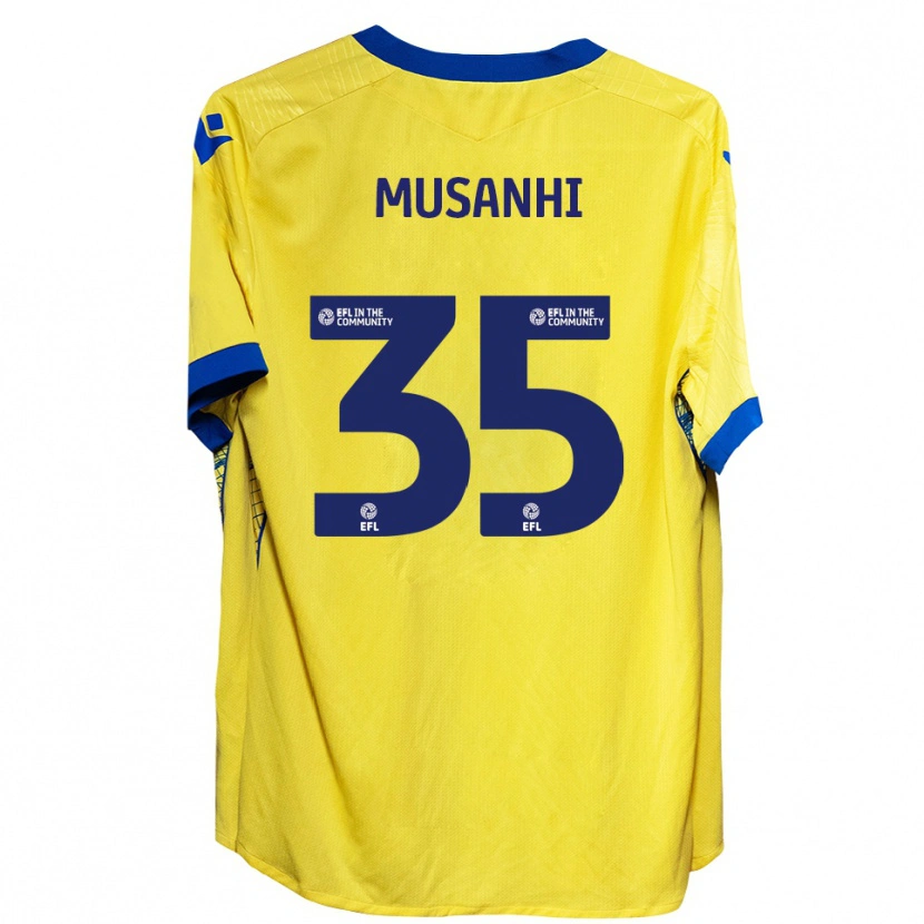 Danxen Mujer Camiseta Kurai Musanhi #35 Amarillo Azul 2ª Equipación 2025/26 La Camisa México