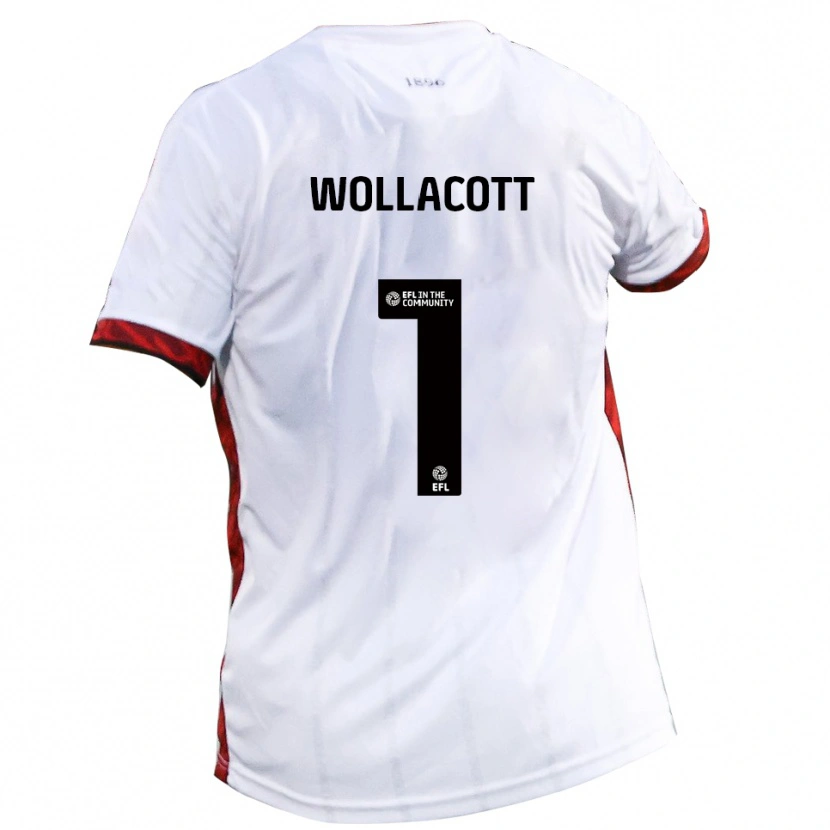 Danxen Mujer Camiseta Joe Wollacott #1 Blanco Rojo Negro 2ª Equipación 2025/26 La Camisa México