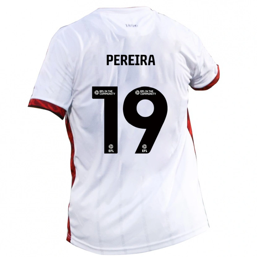 Danxen Mujer Camiseta Dion Pereira #19 Blanco Rojo Negro 2ª Equipación 2025/26 La Camisa México