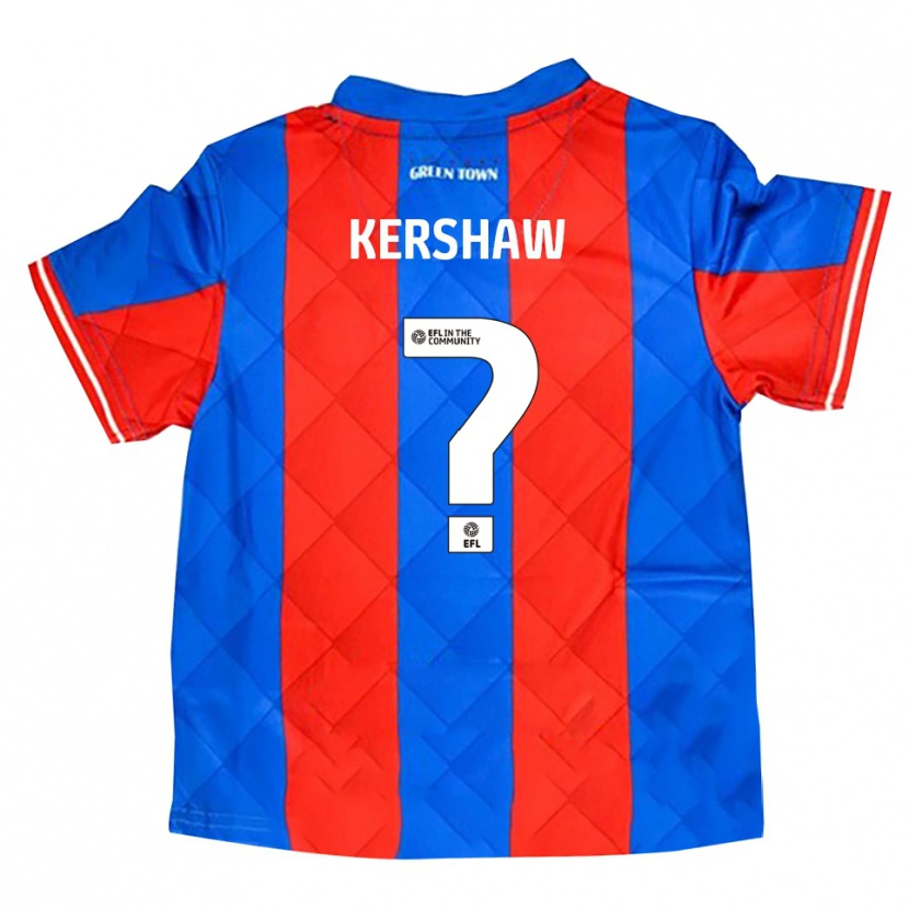 Danxen Mujer Camiseta Olivia Kershaw #0 Azul Rojo Blanco 2ª Equipación 2025/26 La Camisa México