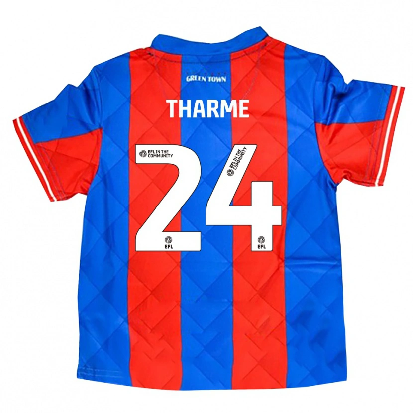 Danxen Mujer Camiseta Doug Tharme #24 Azul Rojo Blanco 2ª Equipación 2025/26 La Camisa México