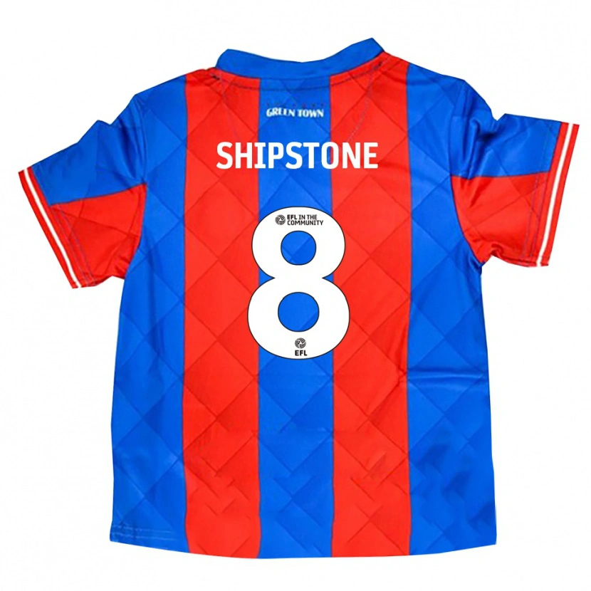 Danxen Mujer Camiseta Harry Shipstone #8 Azul Rojo Blanco 2ª Equipación 2025/26 La Camisa México
