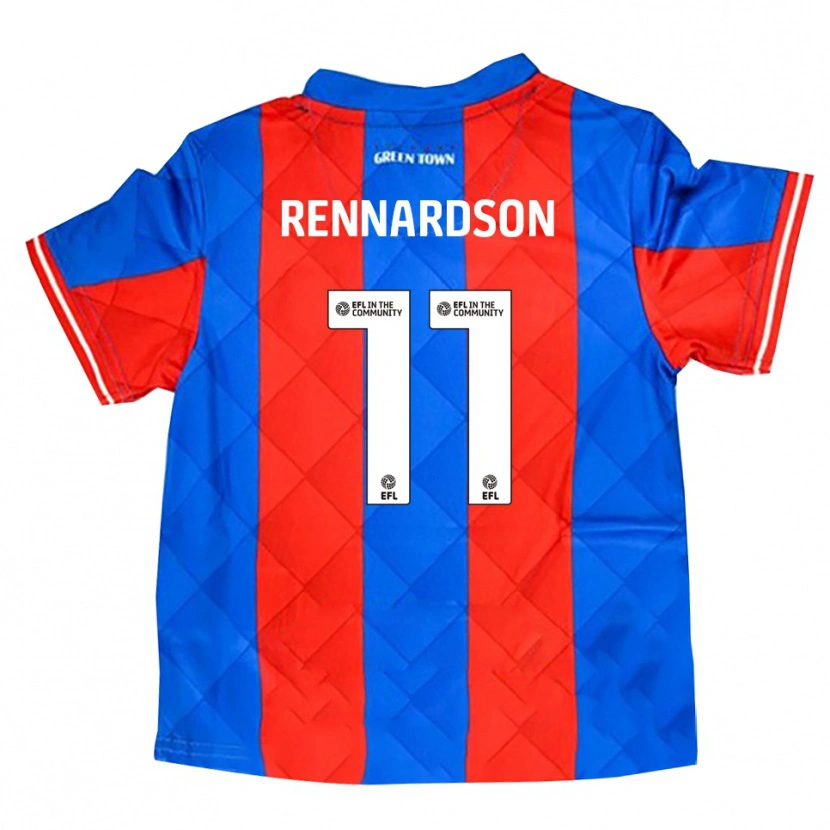 Danxen Mujer Camiseta Tom Rennardson #11 Azul Rojo Blanco 2ª Equipación 2025/26 La Camisa México