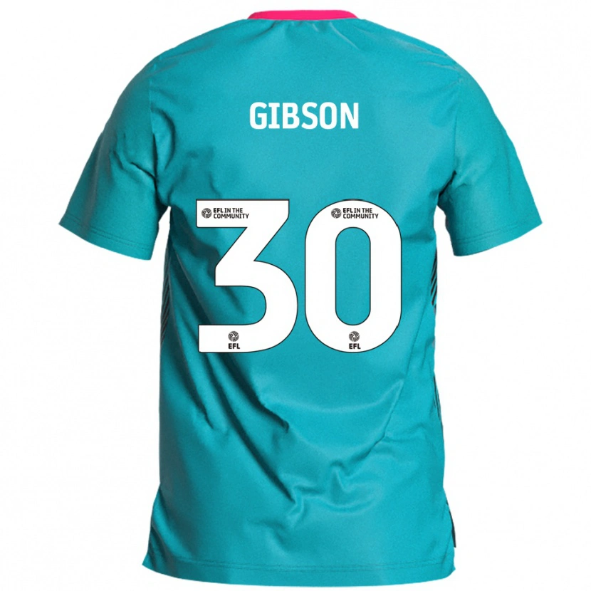 Danxen Mujer Camiseta Liam Gibson #30 Celeste Rosa 2ª Equipación 2025/26 La Camisa México