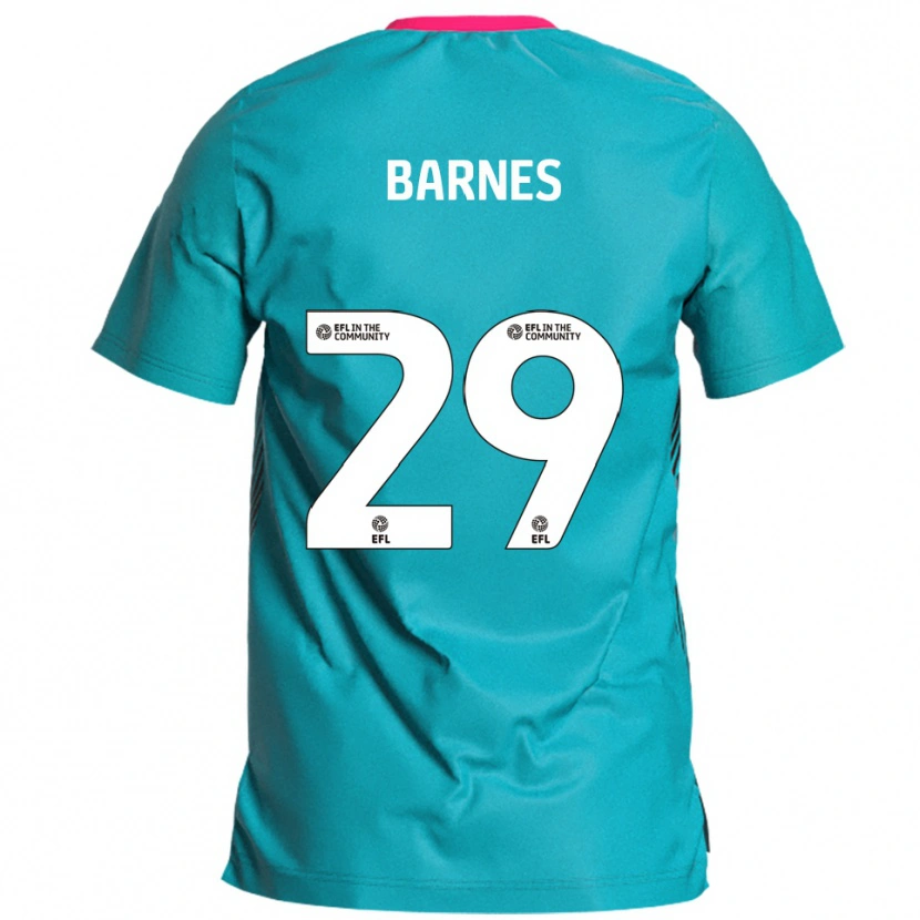 Danxen Mujer Camiseta Lucas Barnes #29 Celeste Rosa 2ª Equipación 2025/26 La Camisa México