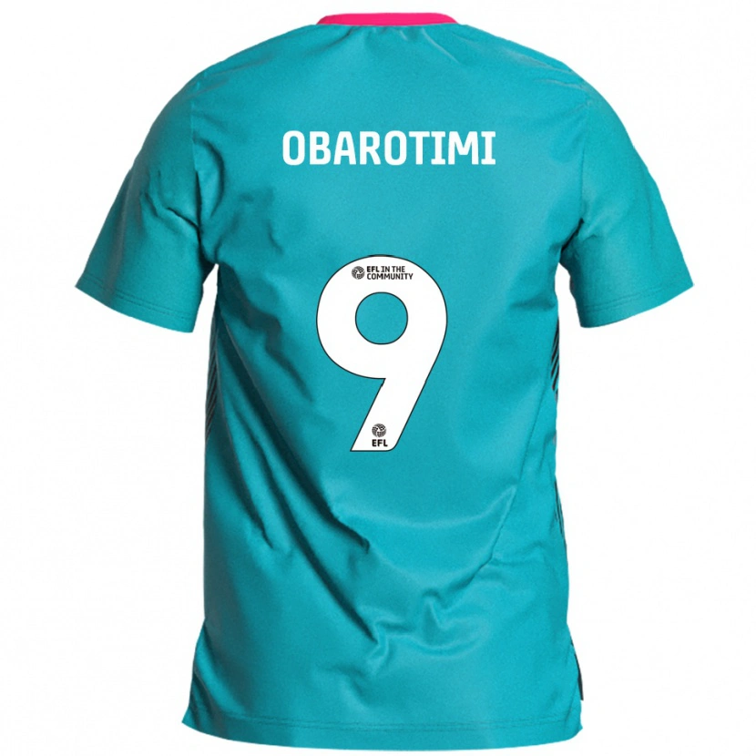 Danxen Mujer Camiseta Jayden Obarotimi #9 Celeste Rosa 2ª Equipación 2025/26 La Camisa México