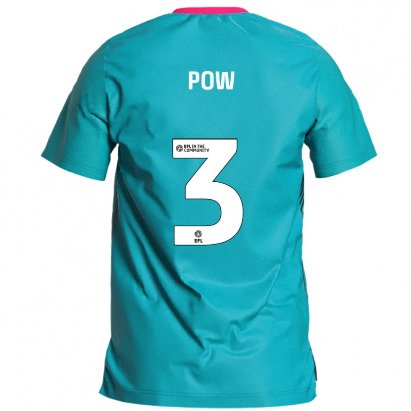 Danxen Mujer Camiseta Adam Pow #3 Celeste Rosa 2ª Equipación 2025/26 La Camisa México