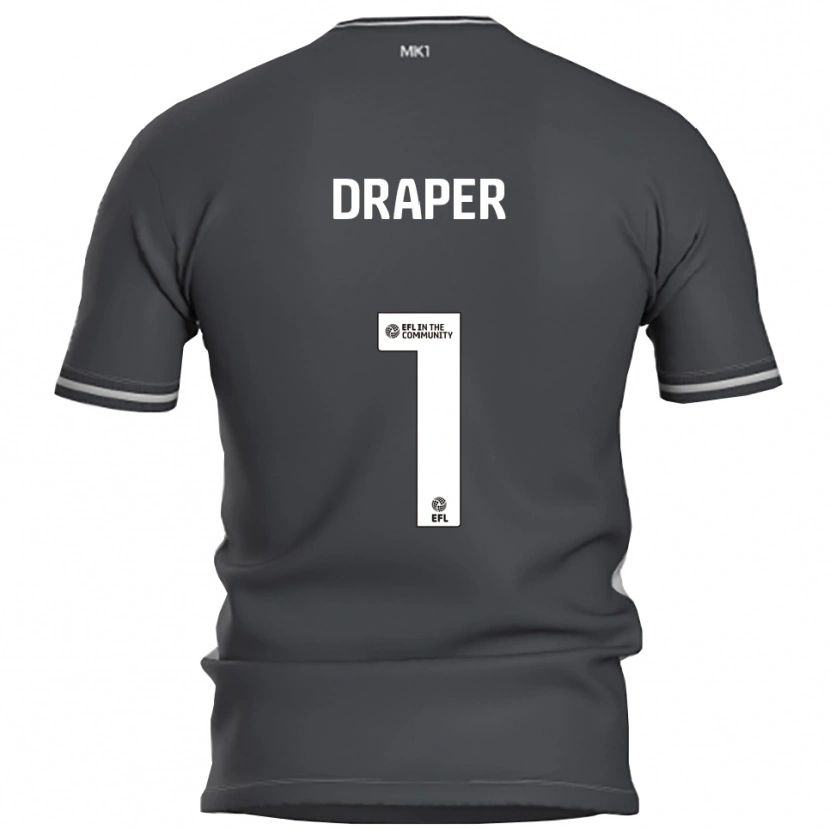 Danxen Mujer Camiseta Anna Draper #1 Gris Plata 2ª Equipación 2025/26 La Camisa México