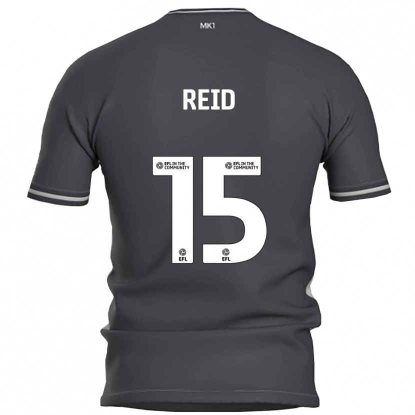 Danxen Mujer Camiseta Mia Reid #15 Gris Plata 2ª Equipación 2025/26 La Camisa México