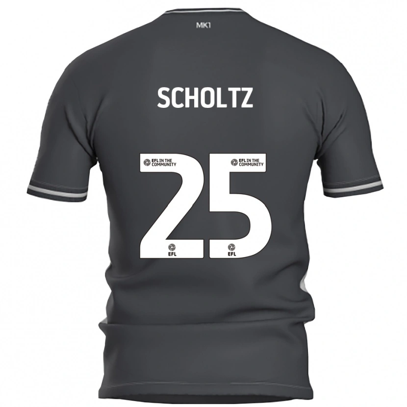 Danxen Mujer Camiseta Phoenix Scholtz #25 Gris Plata 2ª Equipación 2025/26 La Camisa México
