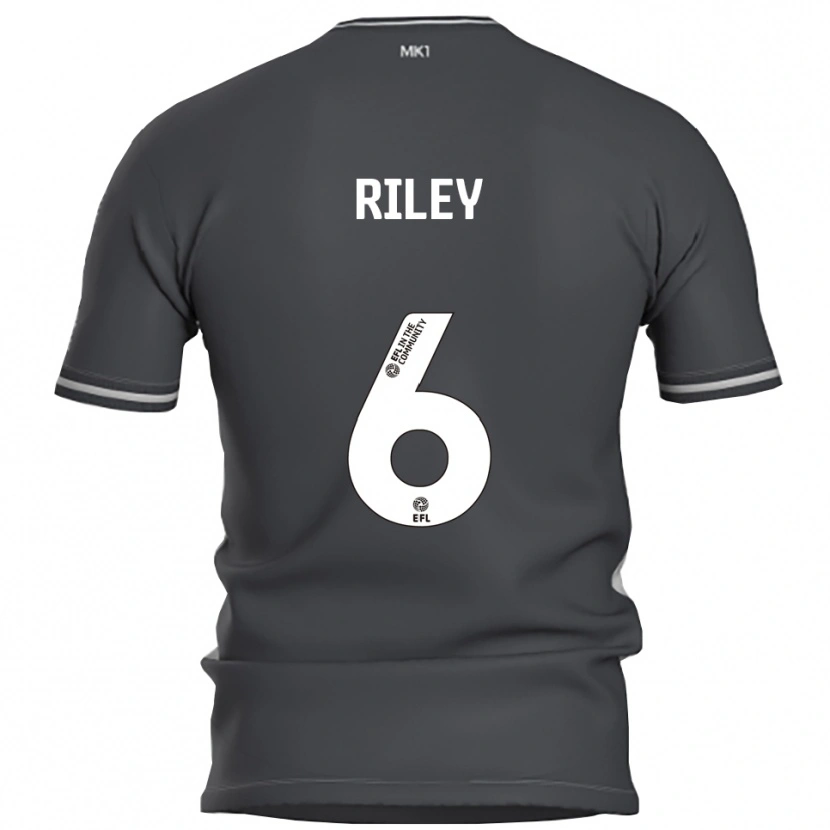 Danxen Mujer Camiseta Harry Riley #6 Gris Plata 2ª Equipación 2025/26 La Camisa México