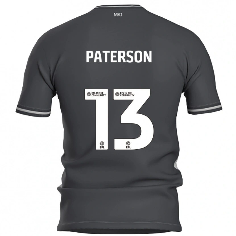 Danxen Mujer Camiseta Callum Paterson #13 Gris Plata 2ª Equipación 2025/26 La Camisa México