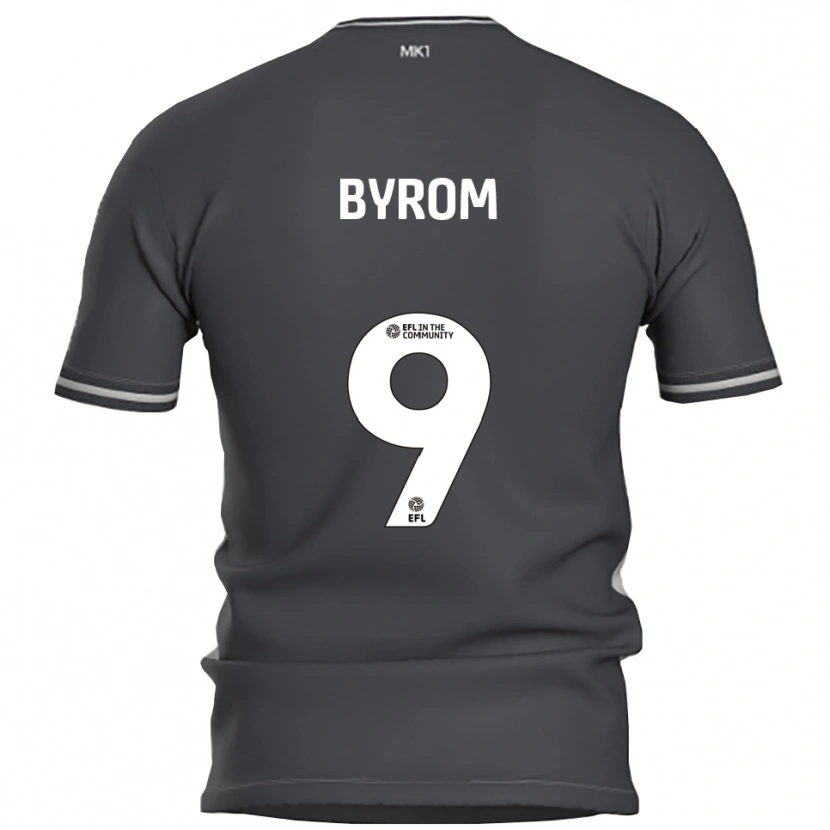 Danxen Mujer Camiseta Sophie Byrom #9 Gris Plata 2ª Equipación 2025/26 La Camisa México
