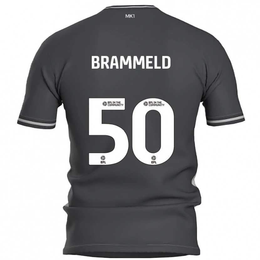 Danxen Mujer Camiseta Michael Brammeld #50 Gris Plata 2ª Equipación 2025/26 La Camisa México