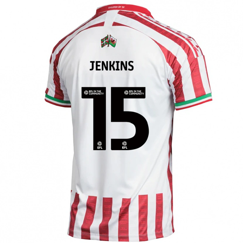 Danxen Mujer Camiseta Lee Jenkins #15 Rojo Blanco 2ª Equipación 2025/26 La Camisa México