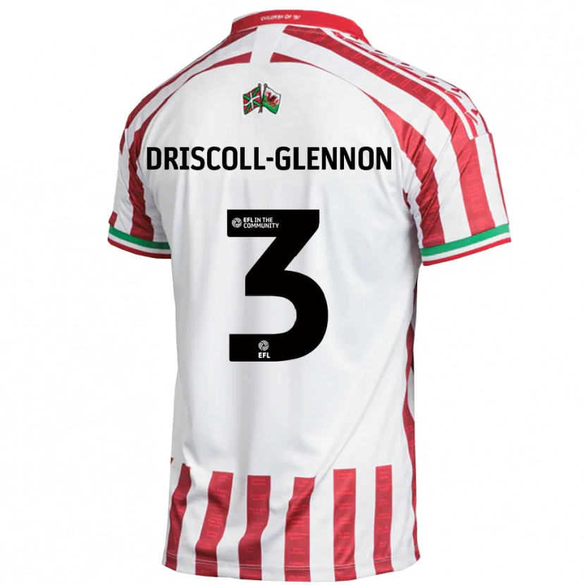 Danxen Mujer Camiseta Anthony Driscoll-Glennon #3 Rojo Blanco 2ª Equipación 2025/26 La Camisa México