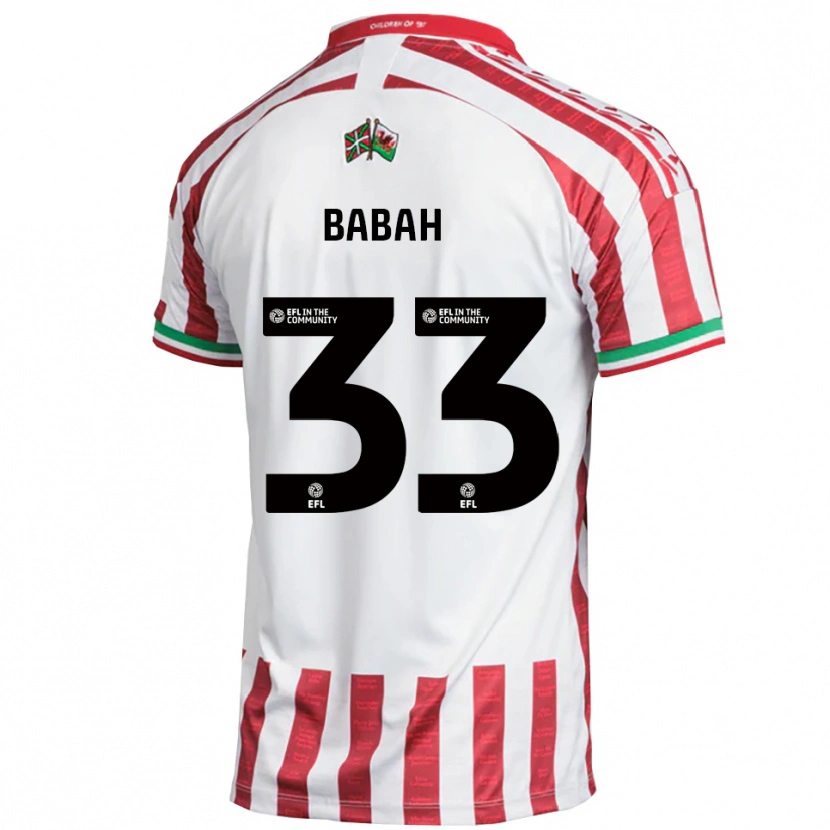 Danxen Mujer Camiseta Armani Babah #33 Rojo Blanco 2ª Equipación 2025/26 La Camisa México