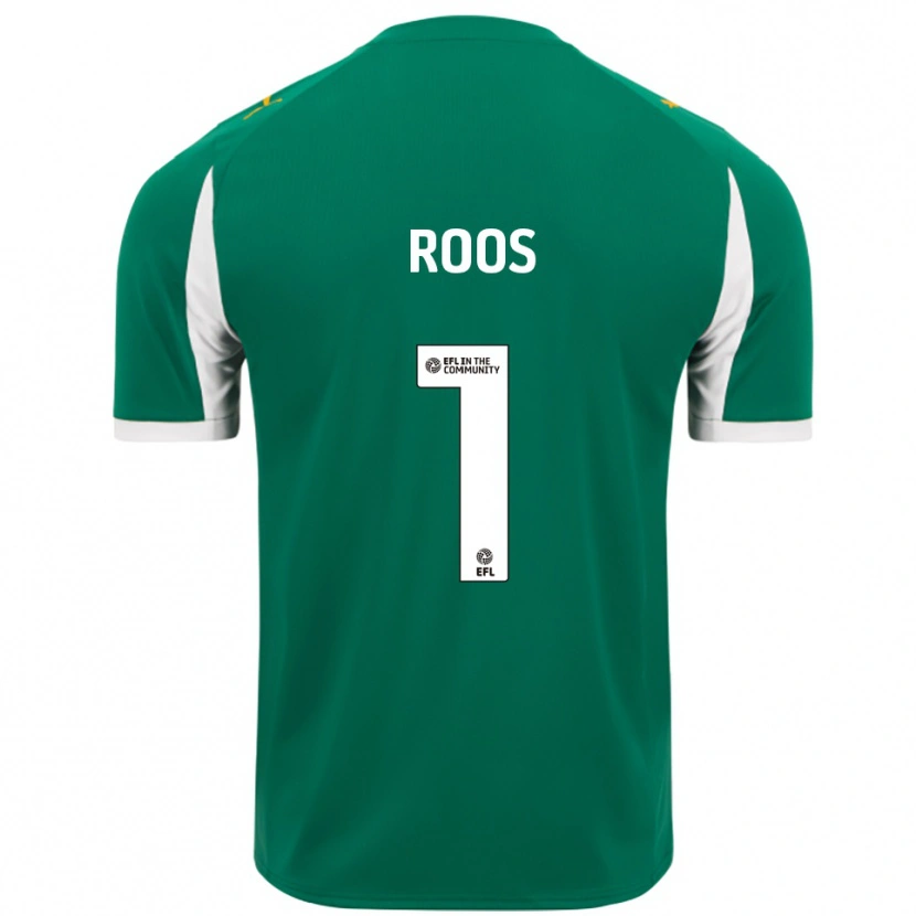Danxen Mujer Camiseta Kelle Roos #1 Verde Blanco 2ª Equipación 2025/26 La Camisa México