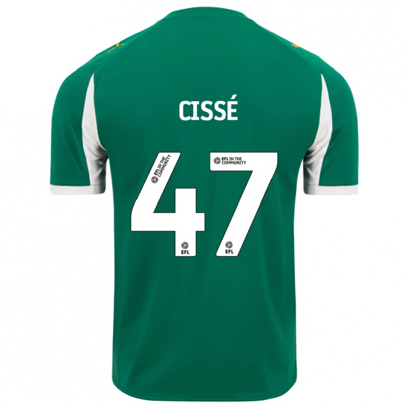 Danxen Mujer Camiseta Cassius Cissé #47 Verde Blanco 2ª Equipación 2025/26 La Camisa México