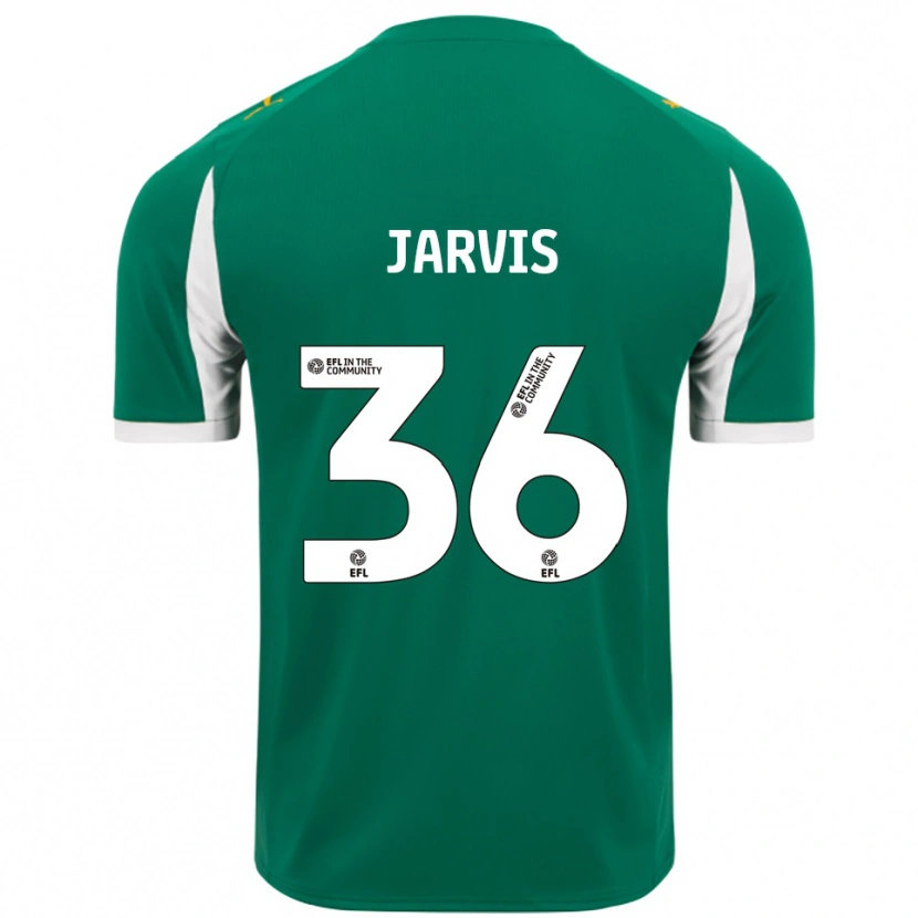 Danxen Mujer Camiseta Will Jarvis #36 Verde Blanco 2ª Equipación 2025/26 La Camisa México