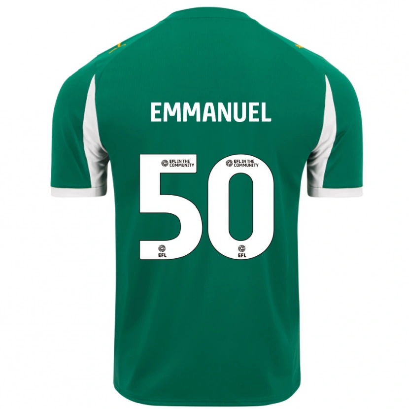 Danxen Mujer Camiseta Daniel Emmanuel #50 Verde Blanco 2ª Equipación 2025/26 La Camisa México