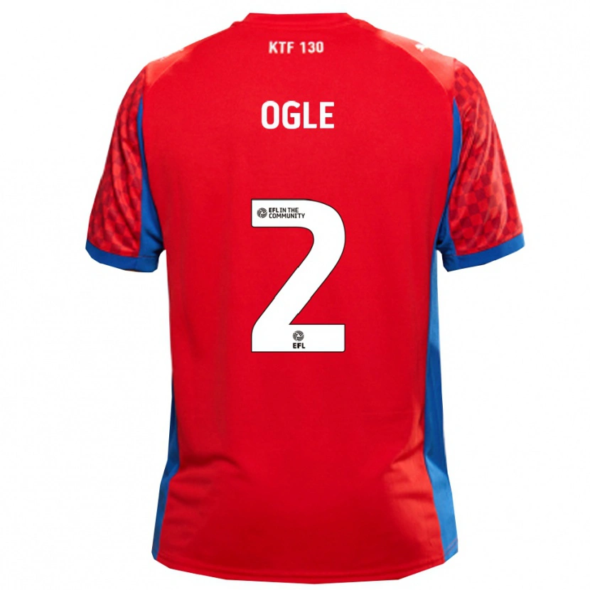 Danxen Mujer Camiseta Reagan Ogle #2 Rojo Azul 2ª Equipación 2025/26 La Camisa México