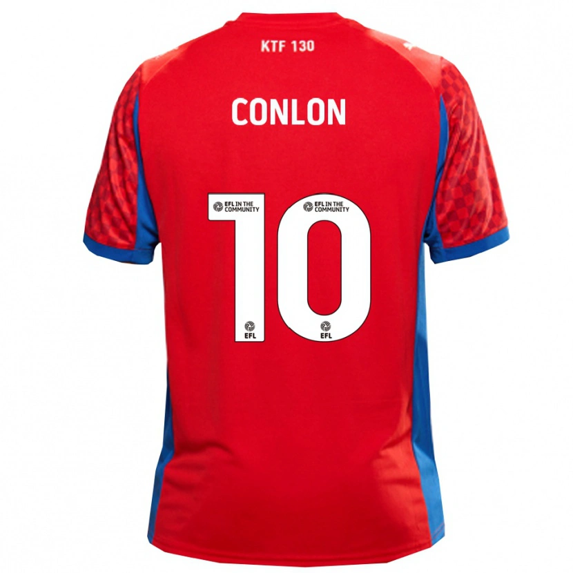 Danxen Mujer Camiseta Tom Conlon #10 Rojo Azul 2ª Equipación 2025/26 La Camisa México