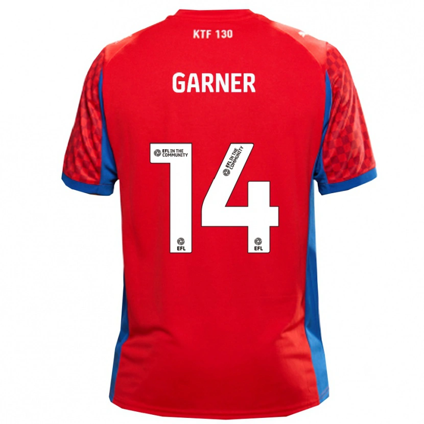 Danxen Mujer Camiseta Joe Garner #14 Rojo Azul 2ª Equipación 2025/26 La Camisa México