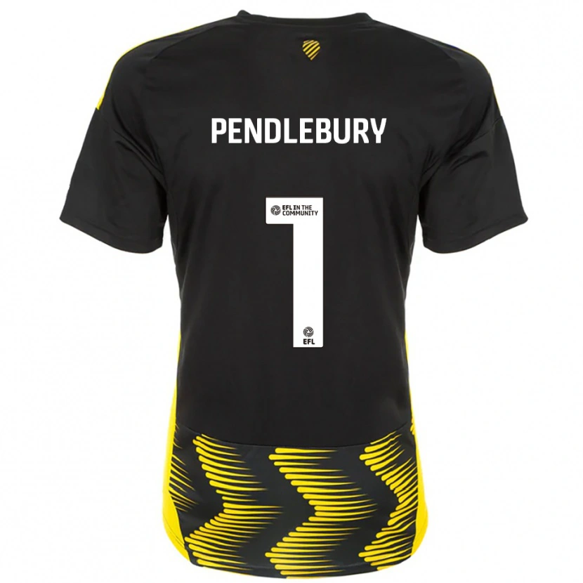 Danxen Mujer Camiseta Izzy Pendlebury #1 Negro Amarillo 2ª Equipación 2025/26 La Camisa México