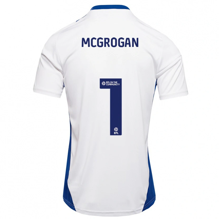 Danxen Mujer Camiseta Emily Mcgrogan #1 Blanco Azul 2ª Equipación 2025/26 La Camisa México