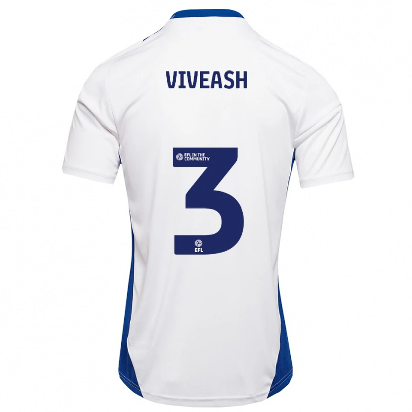 Danxen Mujer Camiseta Gipsy Viveash #3 Blanco Azul 2ª Equipación 2025/26 La Camisa México