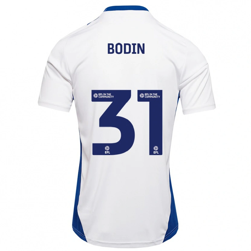 Danxen Mujer Camiseta Billy Bodin #31 Blanco Azul 2ª Equipación 2025/26 La Camisa México