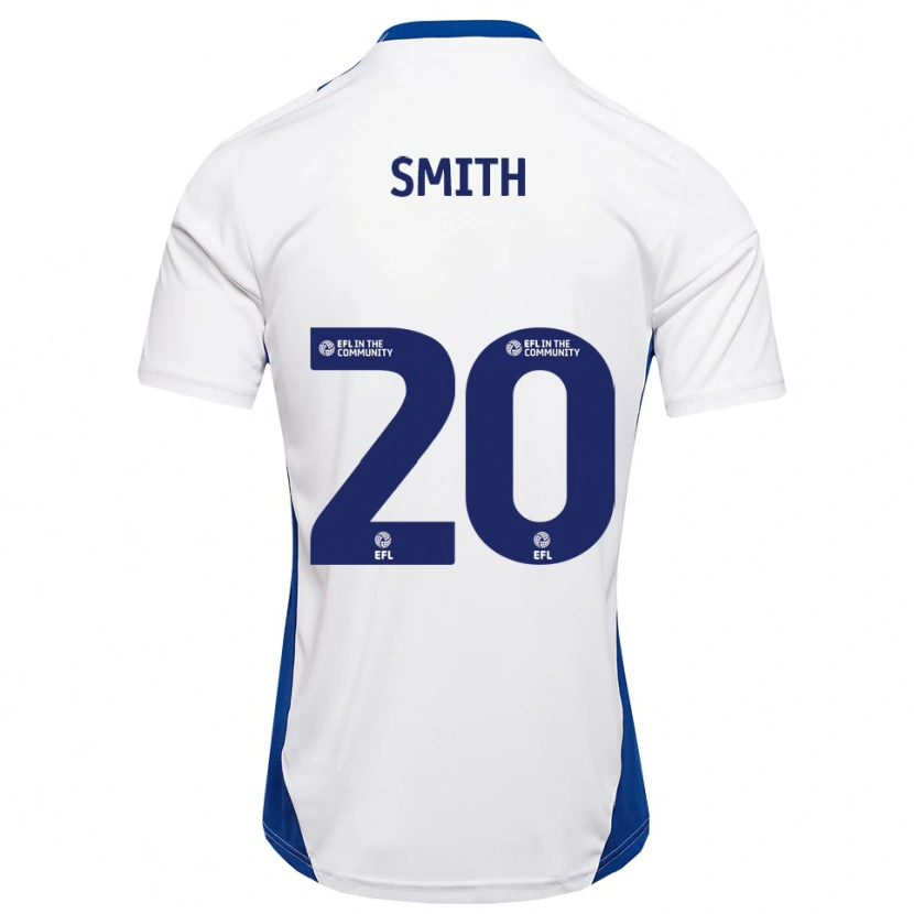 Danxen Mujer Camiseta Jessica Smith #20 Blanco Azul 2ª Equipación 2025/26 La Camisa México