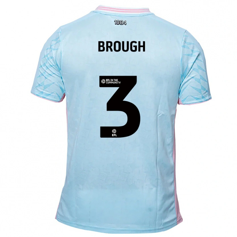 Danxen Mujer Camiseta Patrick Brough #3 Celeste Rosa 2ª Equipación 2025/26 La Camisa México