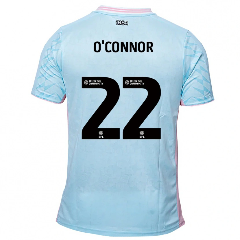 Danxen Mujer Camiseta Lee O'connor #22 Celeste Rosa 2ª Equipación 2025/26 La Camisa México