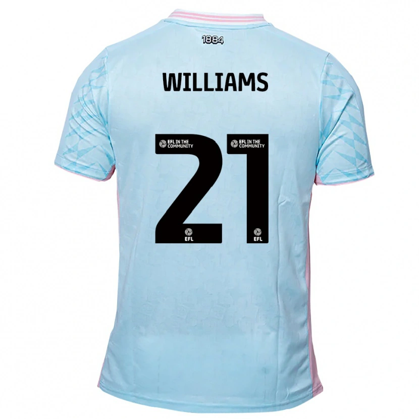 Danxen Mujer Camiseta Josh Williams #21 Celeste Rosa 2ª Equipación 2025/26 La Camisa México