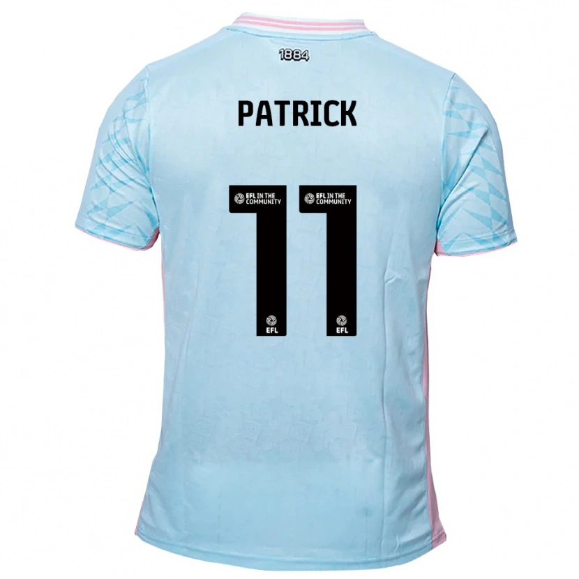 Danxen Mujer Camiseta Omari Patrick #11 Celeste Rosa 2ª Equipación 2025/26 La Camisa México