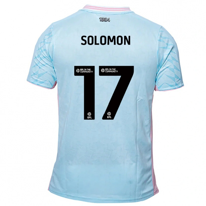 Danxen Mujer Camiseta Sol Solomon #17 Celeste Rosa 2ª Equipación 2025/26 La Camisa México