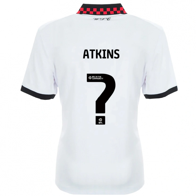 Danxen Mujer Camiseta Shian Atkins #0 Blanco Negro 2ª Equipación 2025/26 La Camisa México