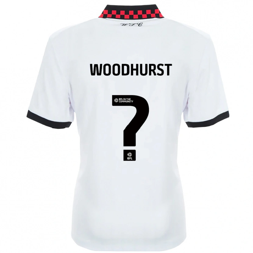 Danxen Mujer Camiseta Gurj Woodhurst #0 Blanco Negro 2ª Equipación 2025/26 La Camisa México