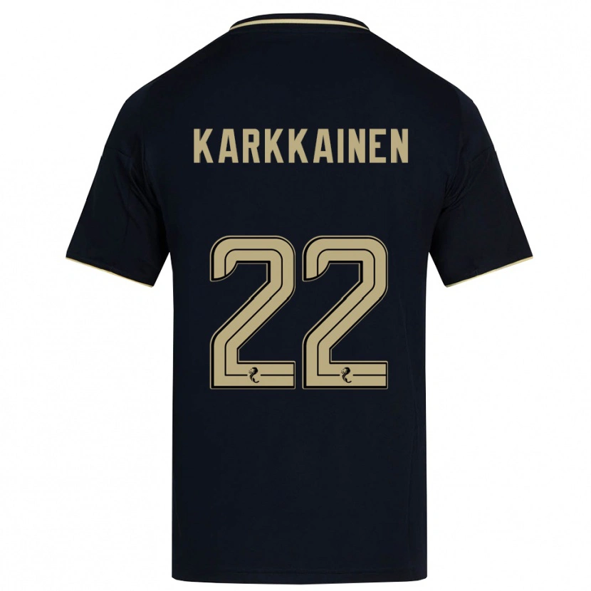 Danxen Mujer Camiseta Elena Kärkkäinen #22 Azul Marino Dorado 2ª Equipación 2025/26 La Camisa México