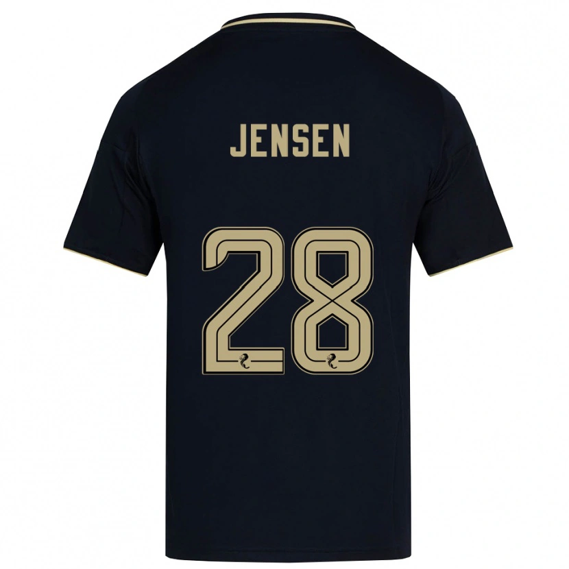 Danxen Mujer Camiseta Alexander Jensen #28 Azul Marino Dorado 2ª Equipación 2025/26 La Camisa México