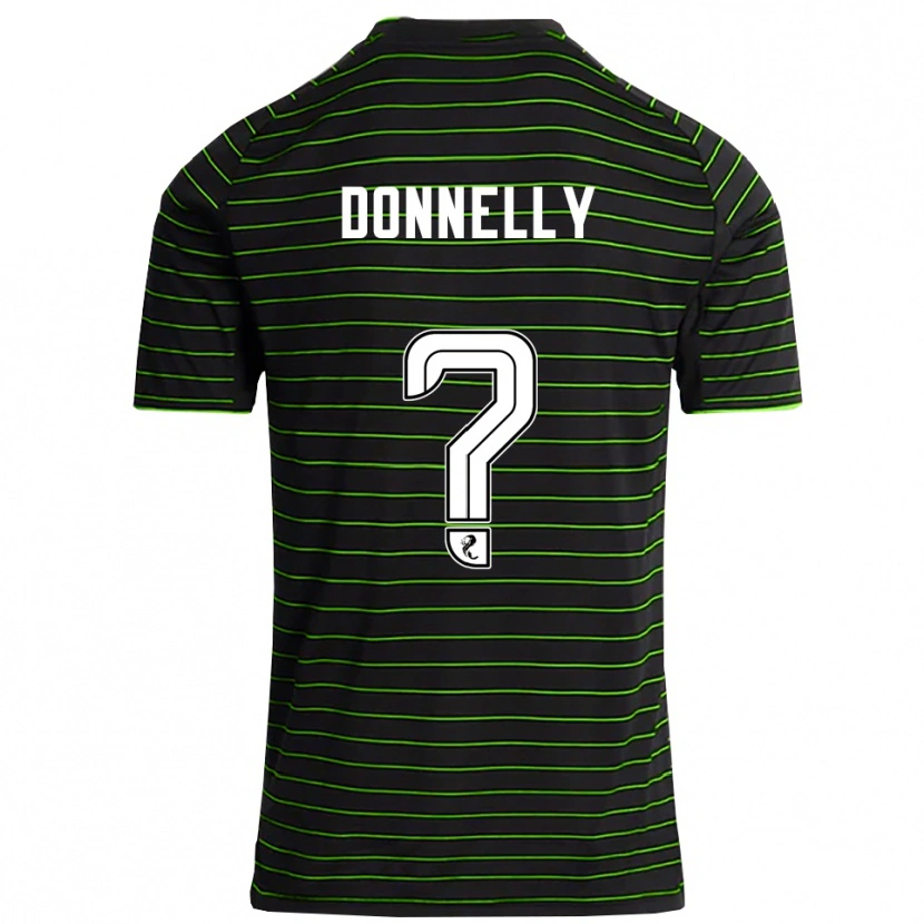 Danxen Mujer Camiseta Jacob Donnelly #0 Negro Verde 2ª Equipación 2025/26 La Camisa México