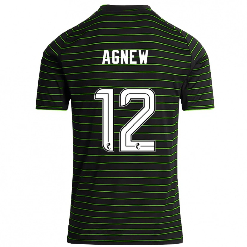 Danxen Mujer Camiseta Murphy Agnew #12 Negro Verde 2ª Equipación 2025/26 La Camisa México