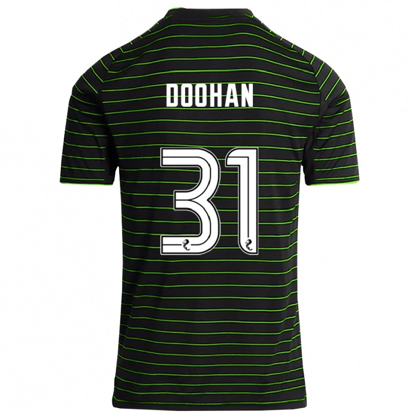 Danxen Mujer Camiseta Ross Doohan #31 Negro Verde 2ª Equipación 2025/26 La Camisa México