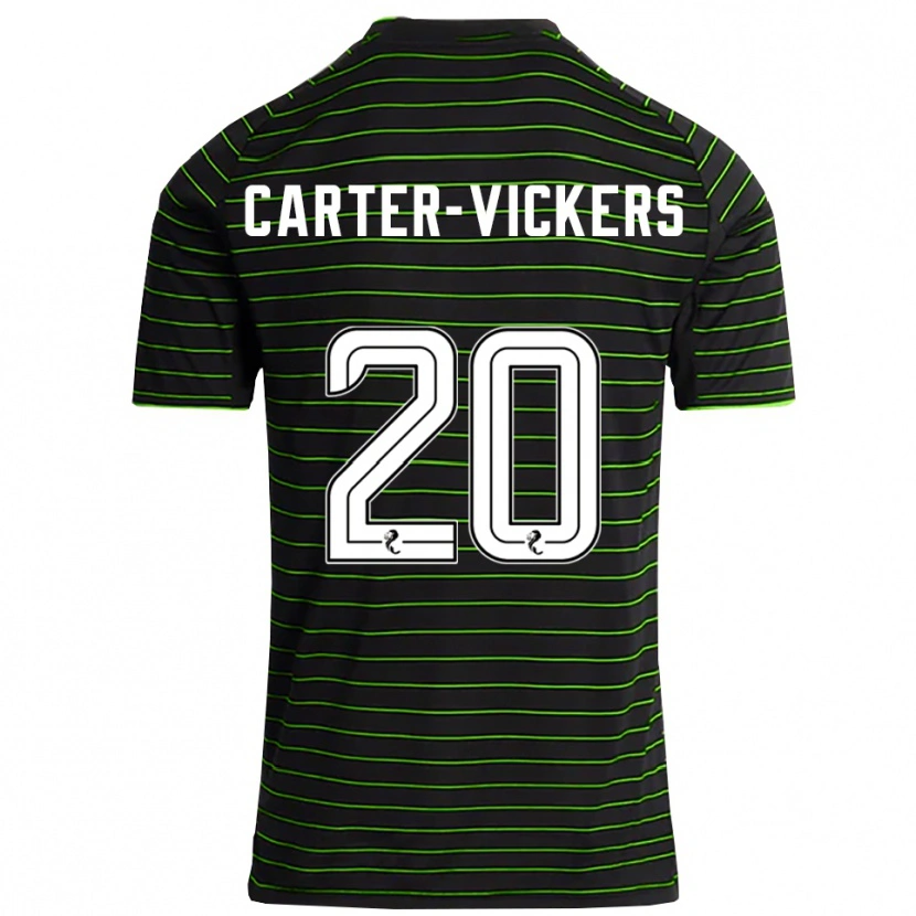 Danxen Mujer Camiseta Cameron Carter-Vickers #20 Negro Verde 2ª Equipación 2025/26 La Camisa México