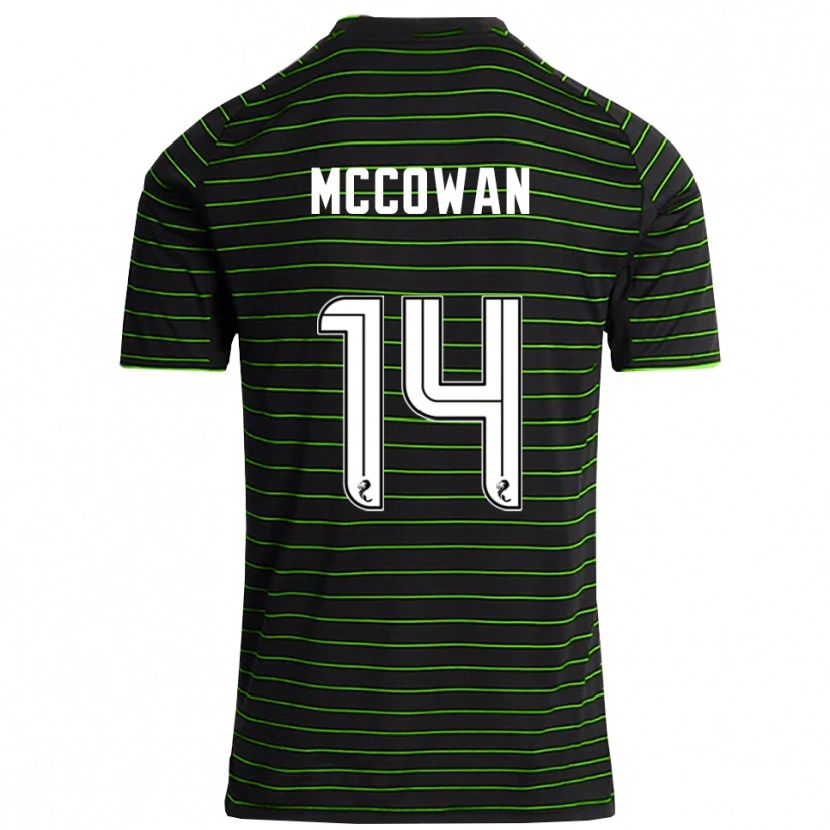 Danxen Mujer Camiseta Luke Mccowan #14 Negro Verde 2ª Equipación 2025/26 La Camisa México