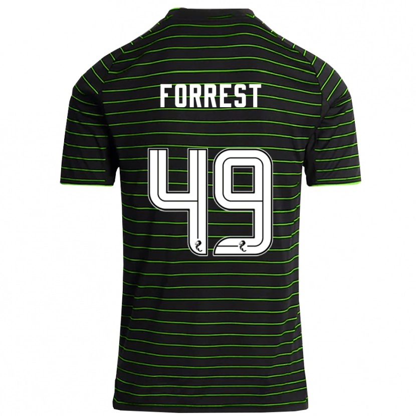Danxen Mujer Camiseta James Forrest #49 Negro Verde 2ª Equipación 2025/26 La Camisa México