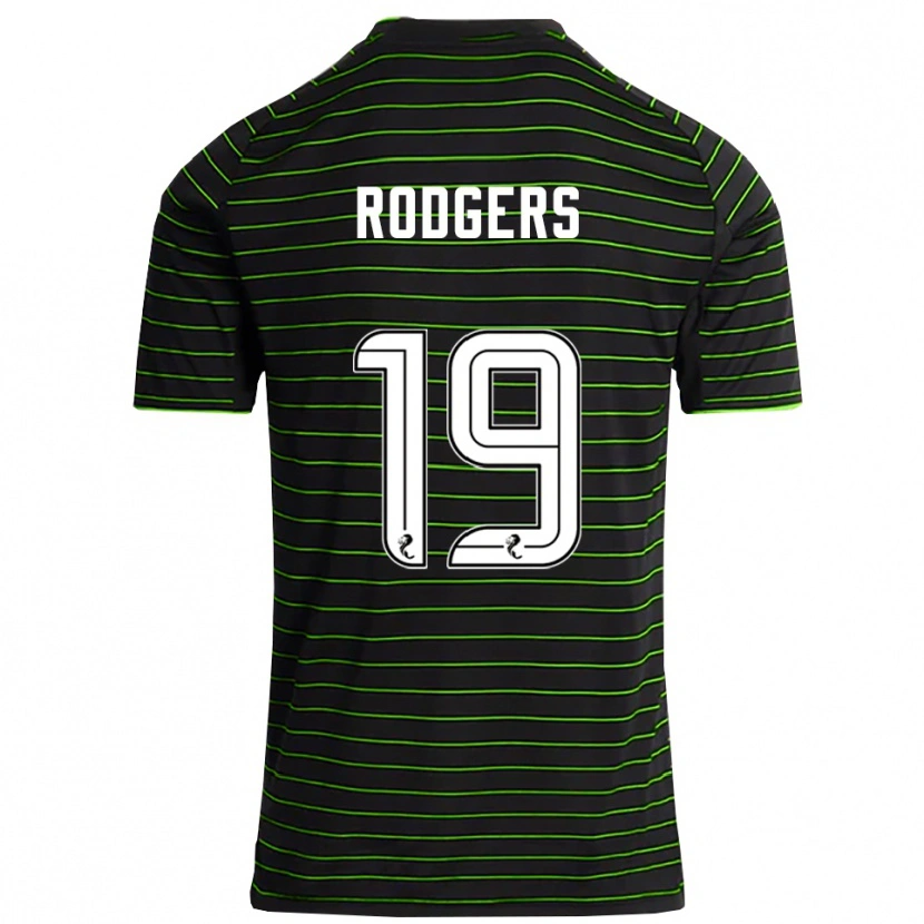 Danxen Mujer Camiseta Lisa Rodgers #19 Negro Verde 2ª Equipación 2025/26 La Camisa México